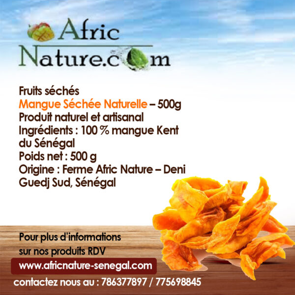 Mangue Séchée Naturelle – 500 g