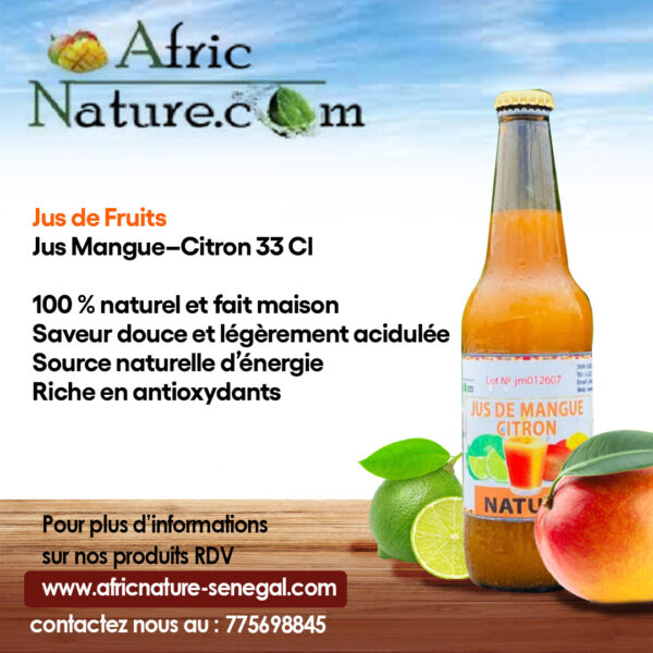 Jus Mangue-Citron – 33 cl